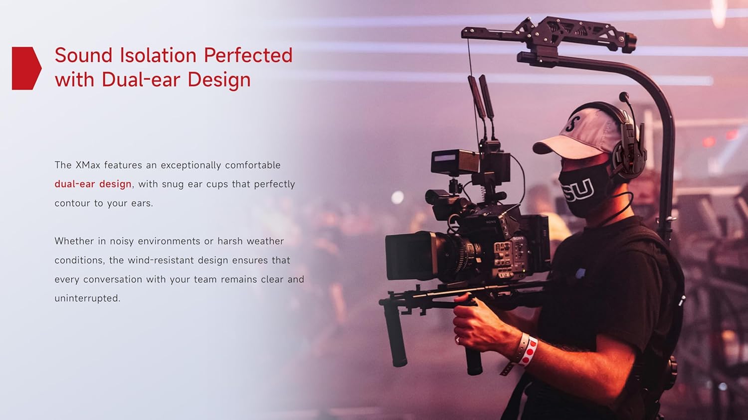 Synco XTALK Xmax2 - Cuffie Intercom Wireless 2.4GHz - immagine 3