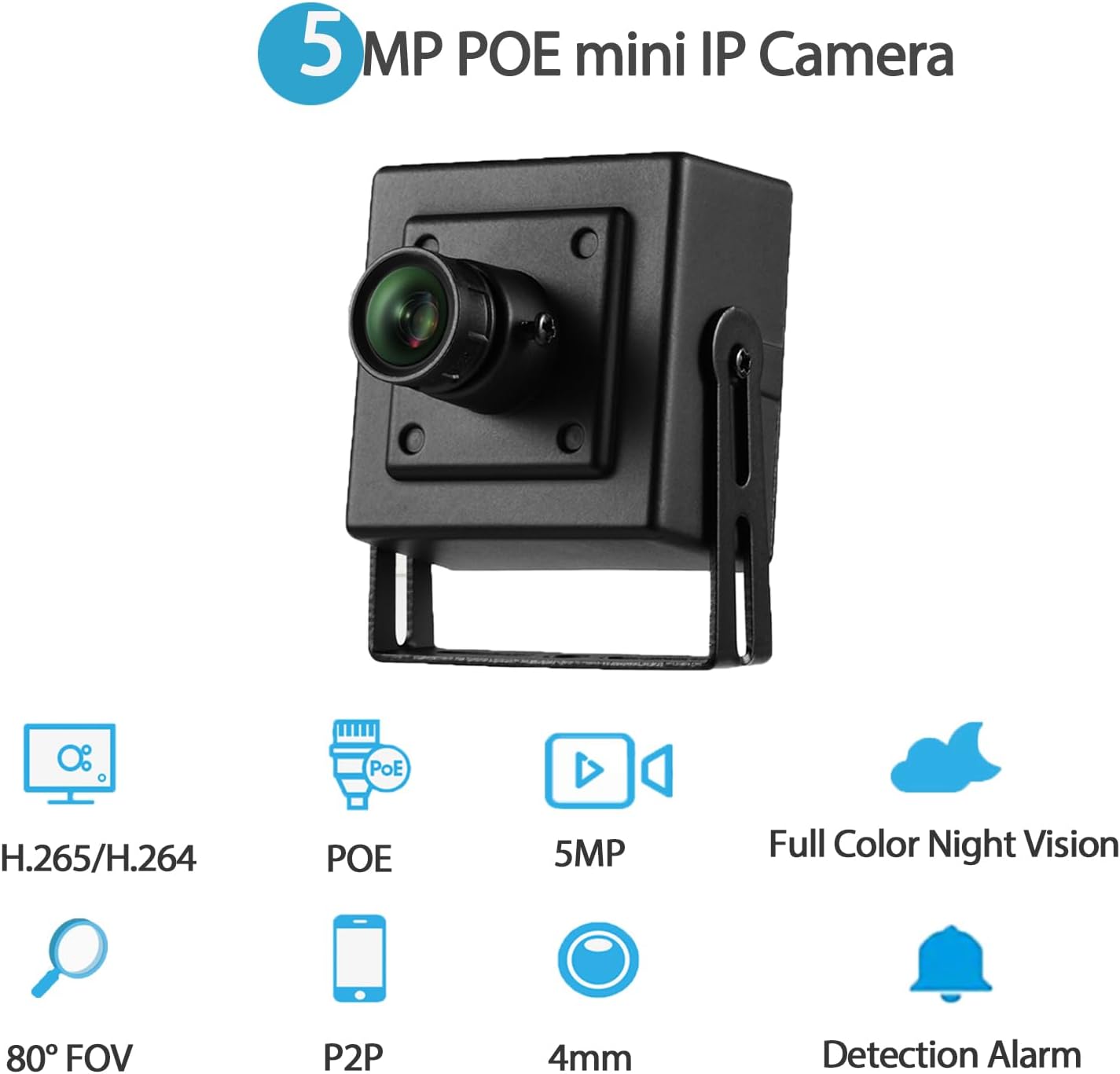 Revodata 5MP POE Starlight HD IP Camera Interna - immagine 2