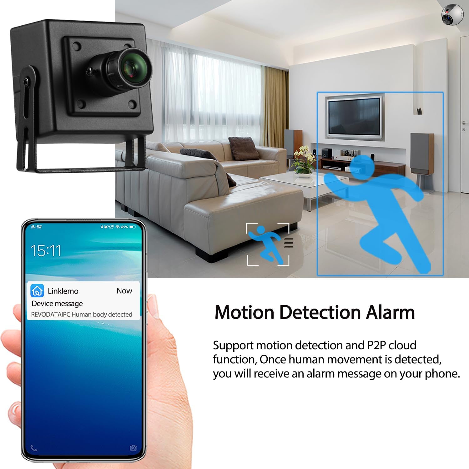 Revodata 5MP POE Starlight HD IP Camera Interna - immagine 5