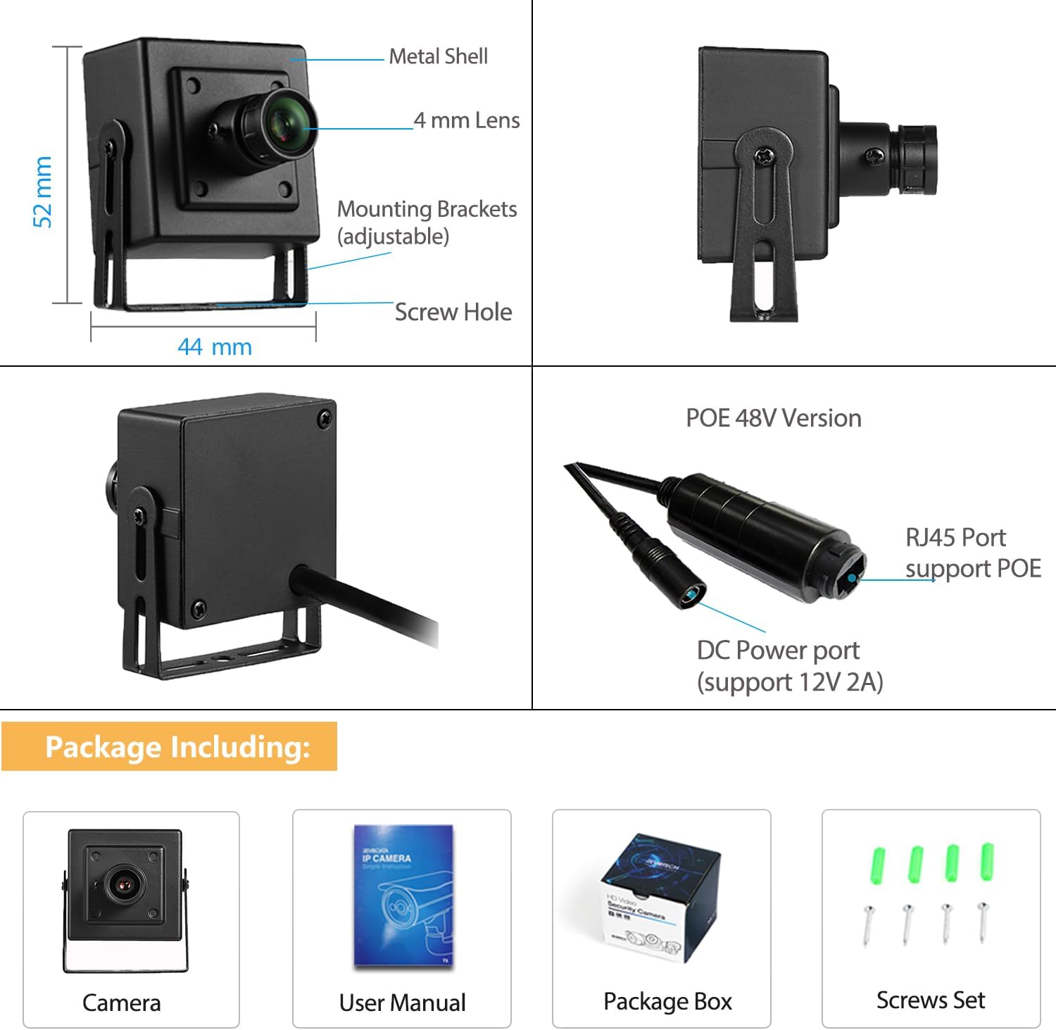 Revodata 5MP POE Starlight HD IP Camera Interna - immagine 7