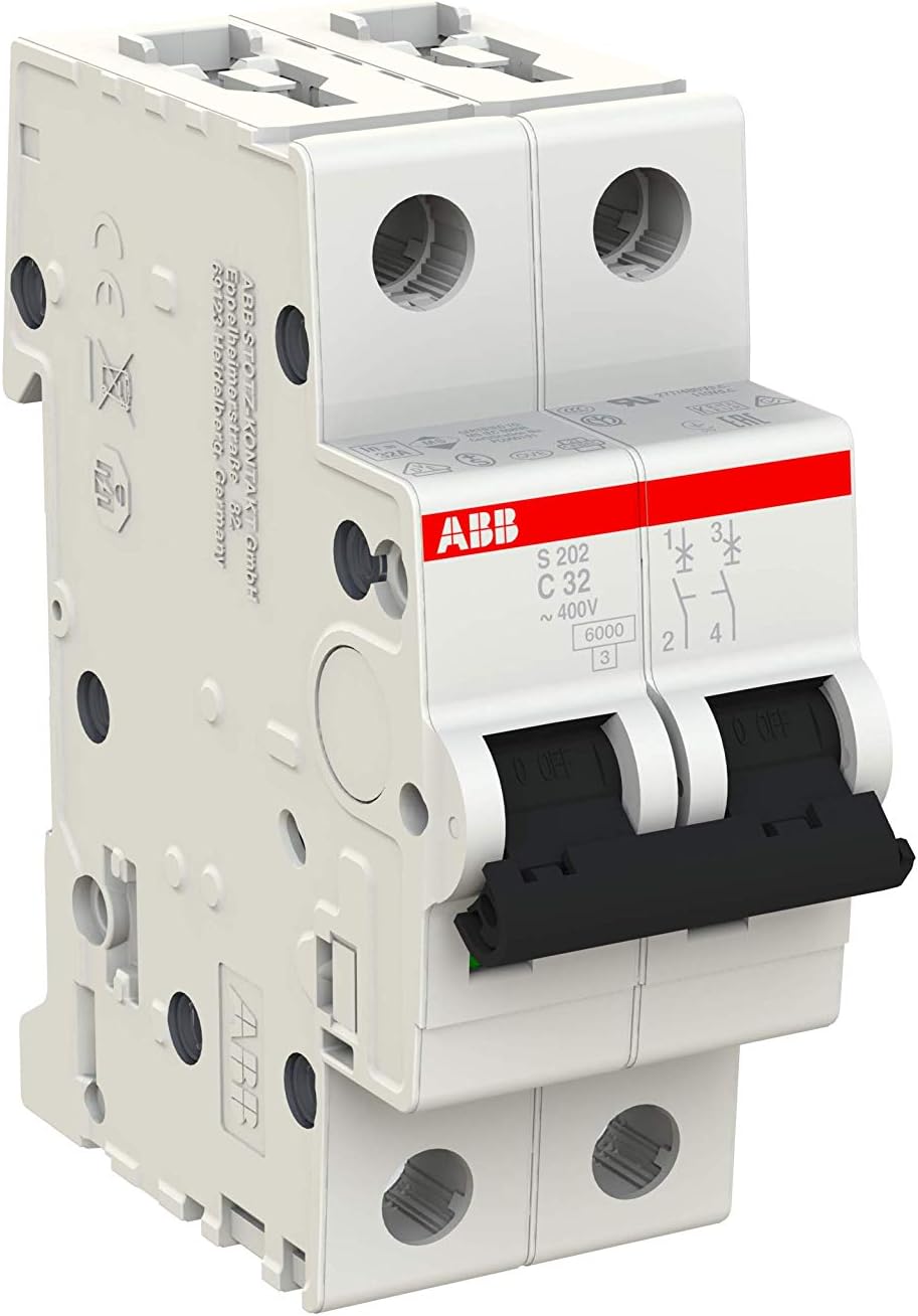 ABB S202 C32 INTERRUTTORE AUTOMATICO 6KA 2P, White - immagine 3
