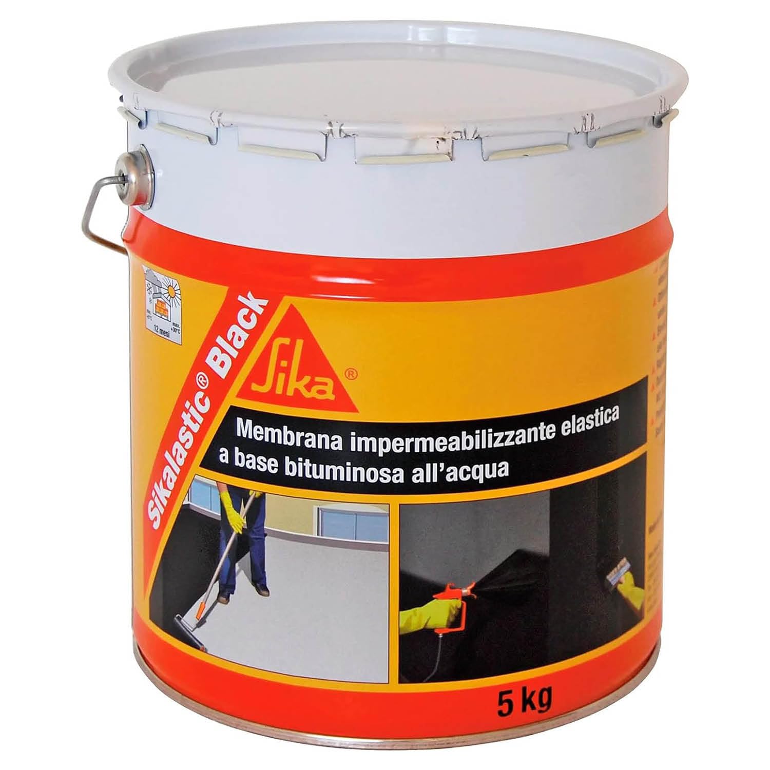 Sika Sikalastic Black - Membrana Impermeabilizzante 5kg
