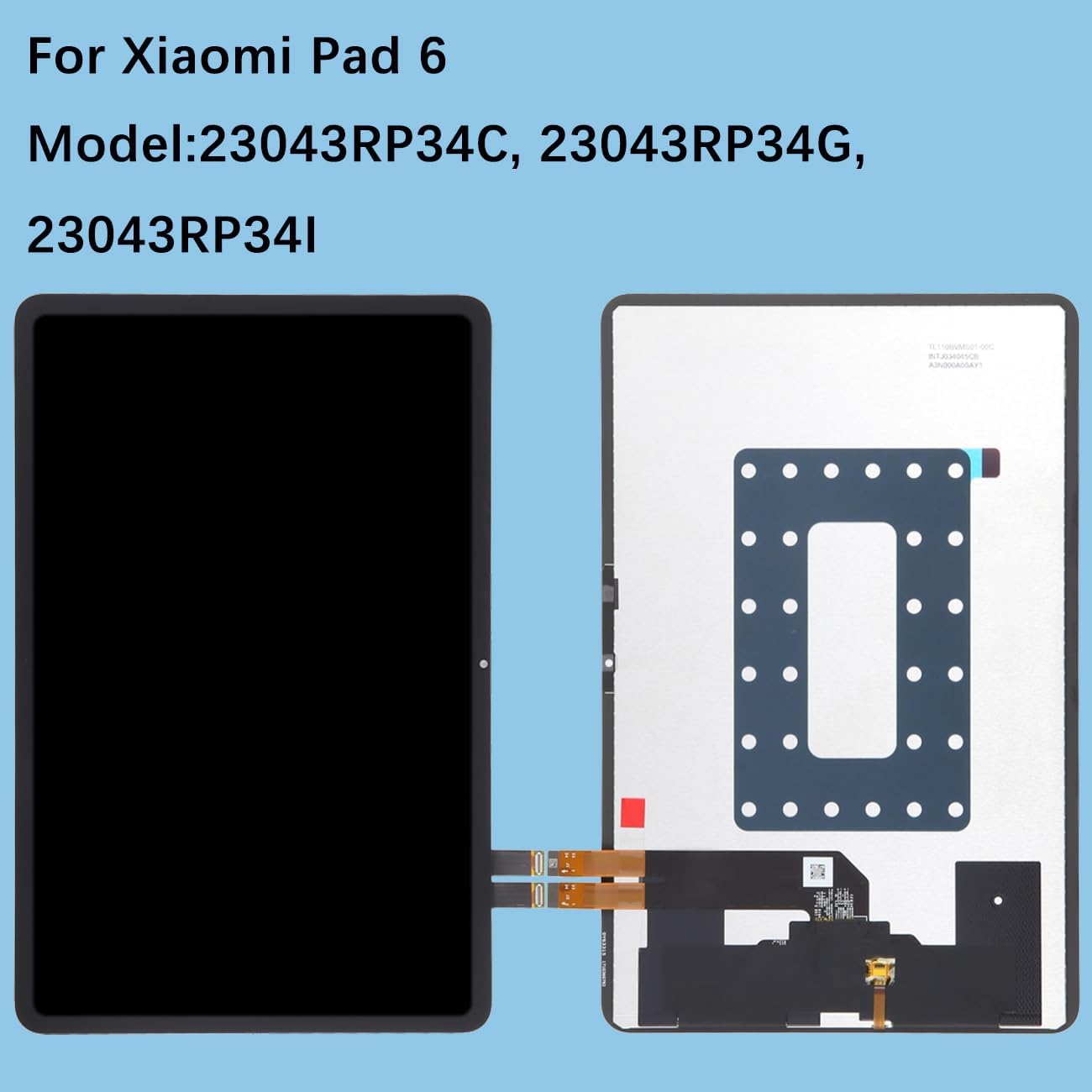 Hlygzx Display LCD per Xiaomi Pad 6 11 pollici, Nero - immagine 2