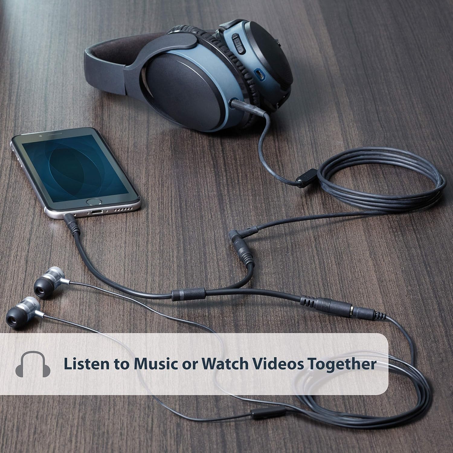 Startech.com Cavo splitter stereo slim 3,5mm - immagine 2