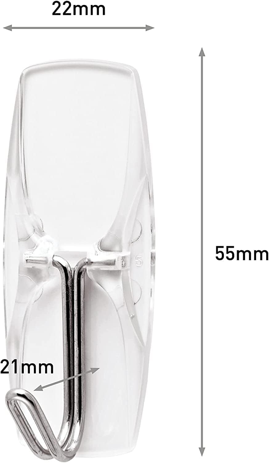 Command Ganci Medi Trasparenti Adesivi - immagine 2