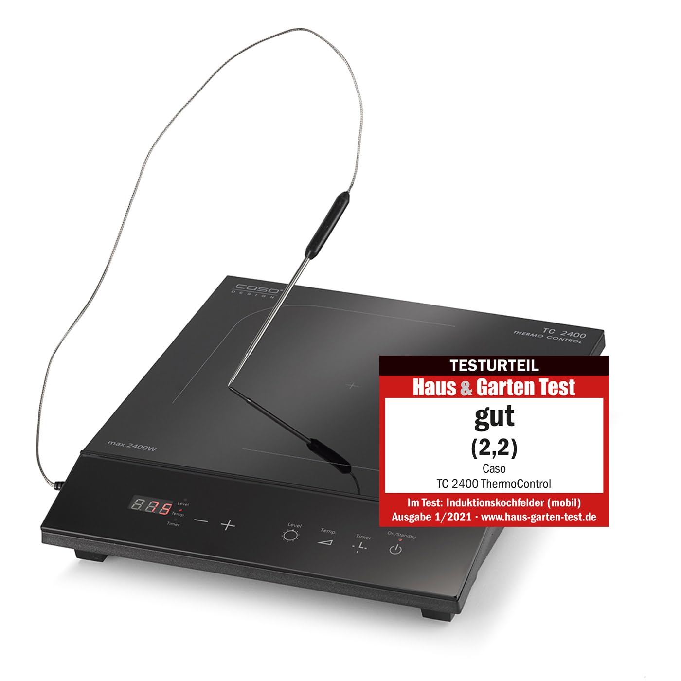 Caso TC2400 Thermo Control - Piano Cottura Induzione Singolo