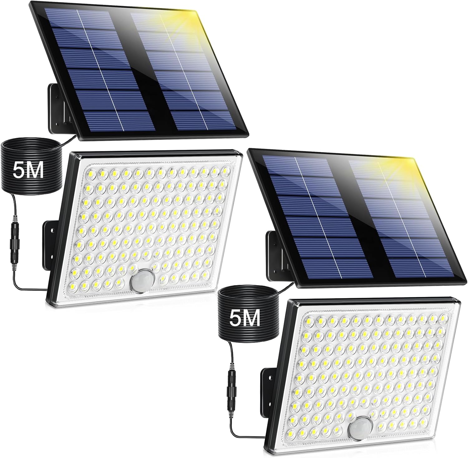 Lampada Solare da Esterno - Faretto LED con Sensore di Movimento - immagine 1