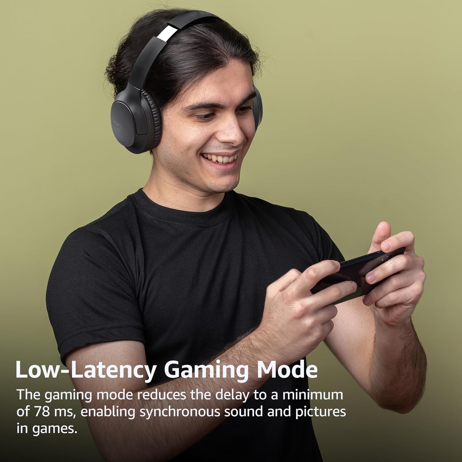 Tozo HA1 Cuffie Bluetooth Wireless 70 Ore, Nero - immagine 6