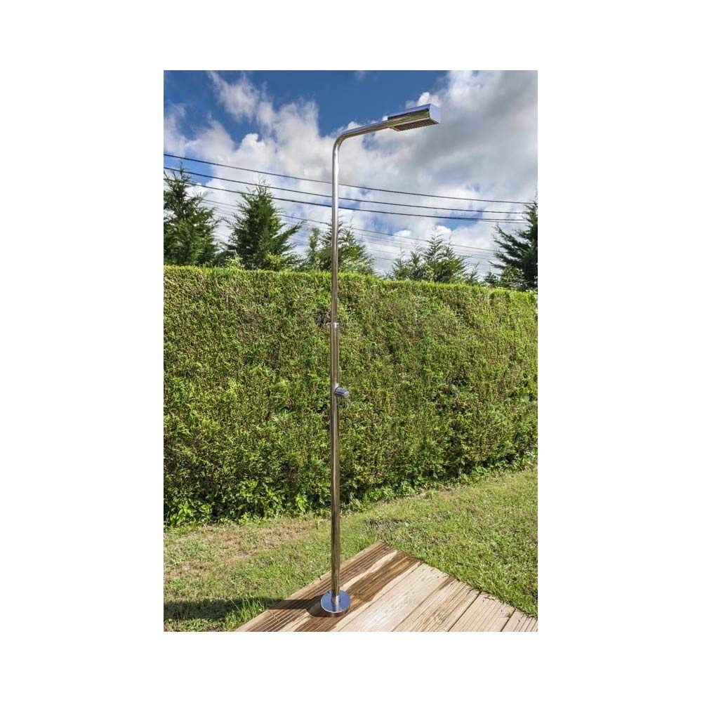 Gre DAI43 - Doccia da esterno per piscine. Doccia da giardino in acciaio inox.