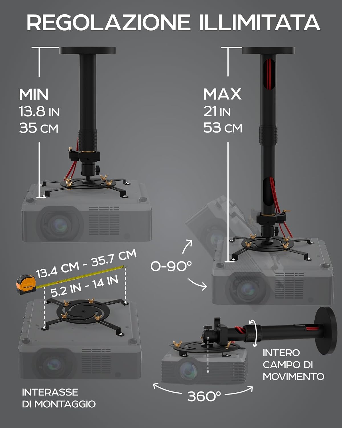Supporto Universale per Proiettore Propvue - immagine 5