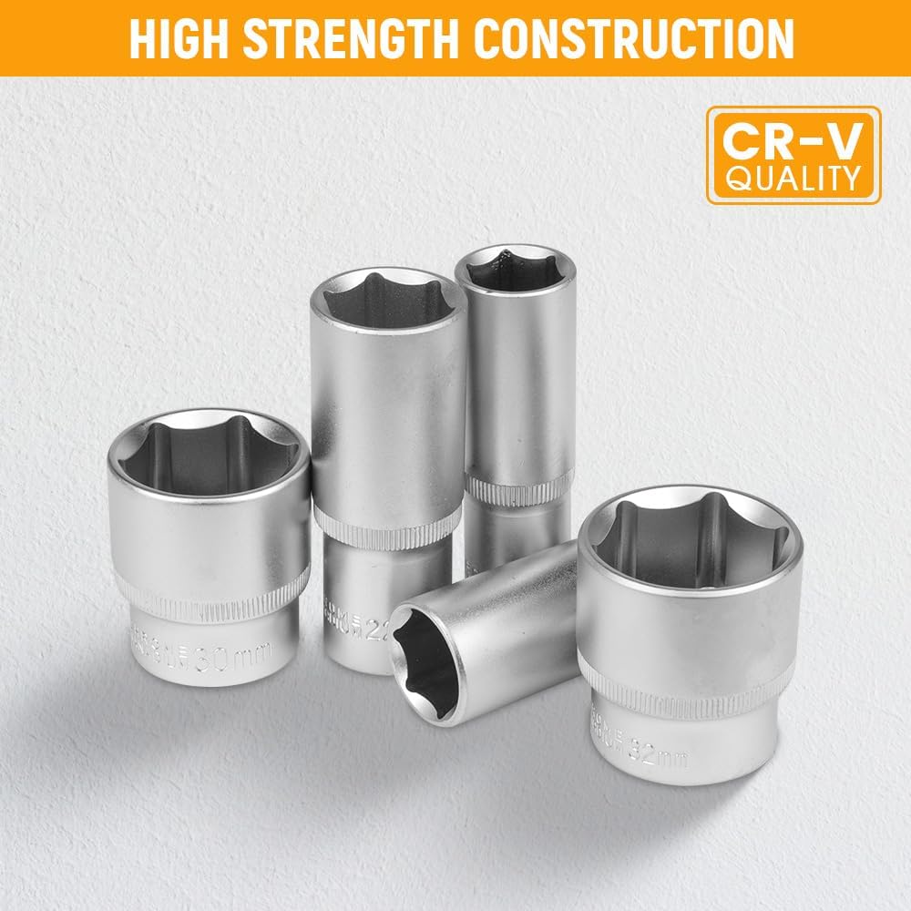 Hoteche Set Bussole 110 Pezzi 1/4" e 1/2" - immagine 6