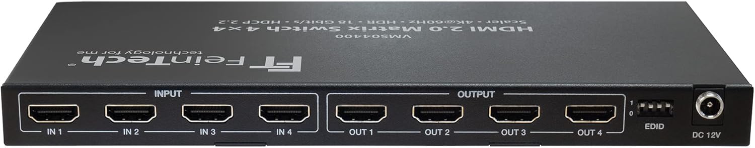 Feintech VMS04400 - Switch Matrice HDMI 2.0 4x4 - immagine 2