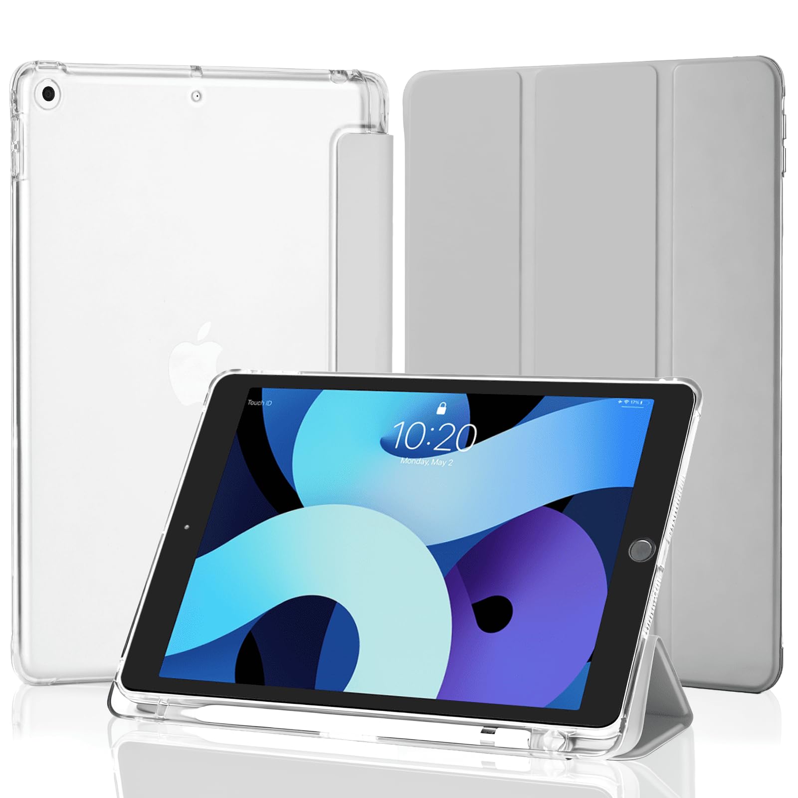 4ubonlife Cover per iPad 10,2 Pollici con Portapenna