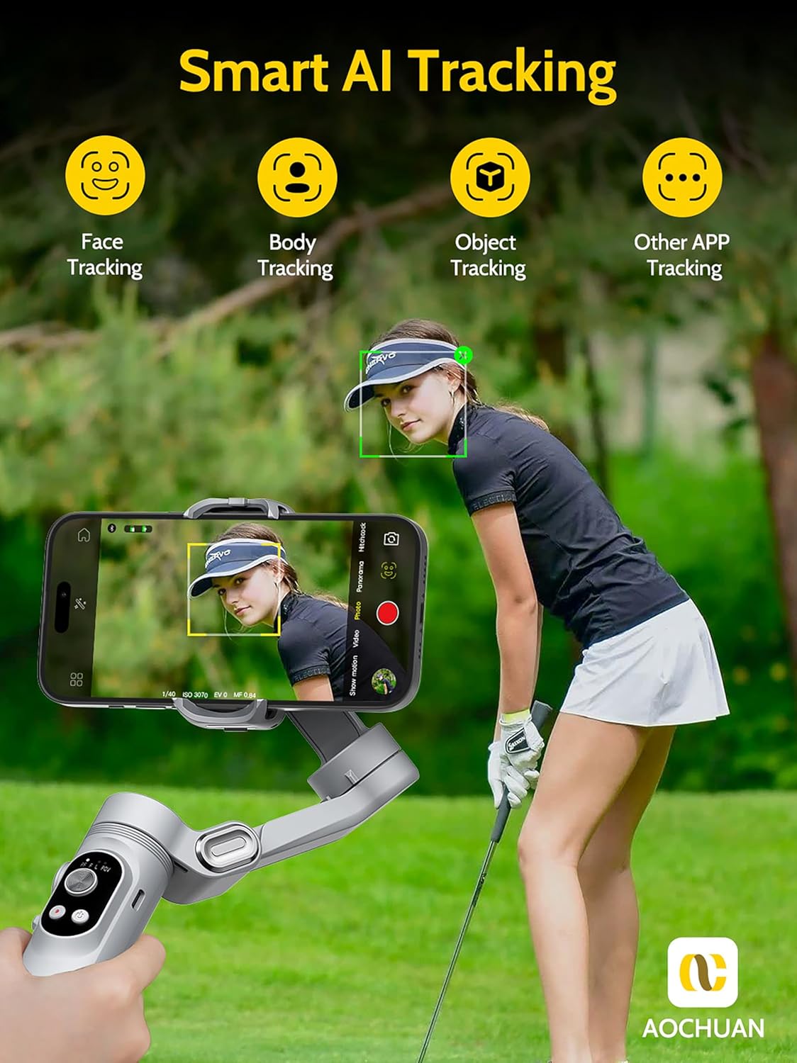 Aochuan Stabilizzatore Gimbal 3 Assi per Smartphone - immagine 3