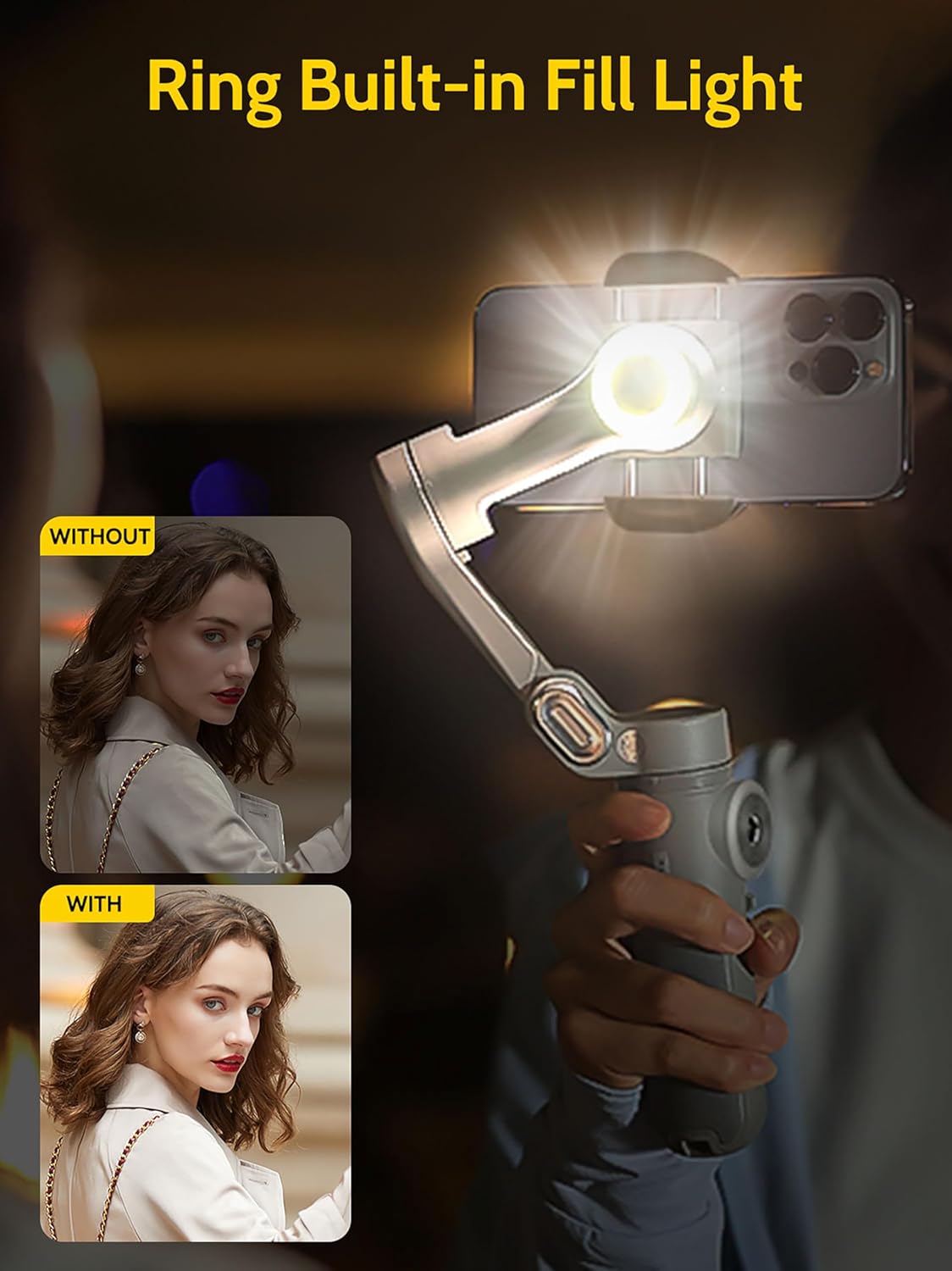 Aochuan Stabilizzatore Gimbal 3 Assi per Smartphone - immagine 7
