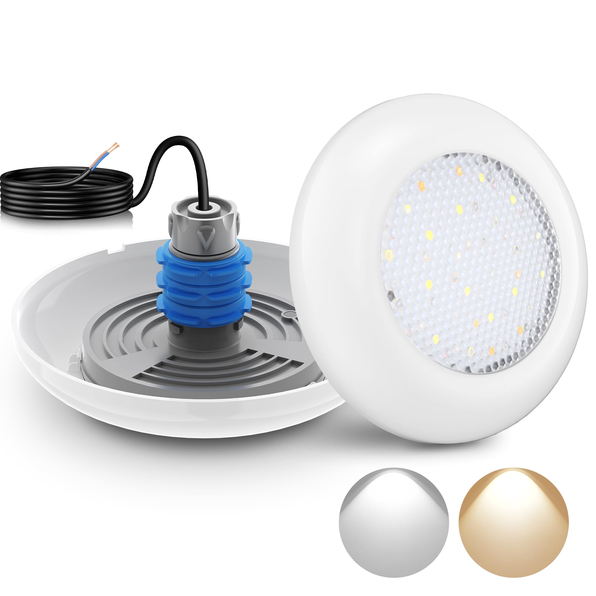 Lylmle Proiettore LED Piscina 12W 12V AC IP68