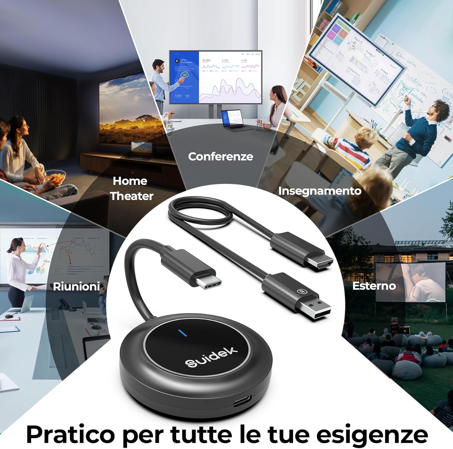 Trasmettitore e Ricevitore HDMI Wireless USB-C con PD3.0 - immagine 8