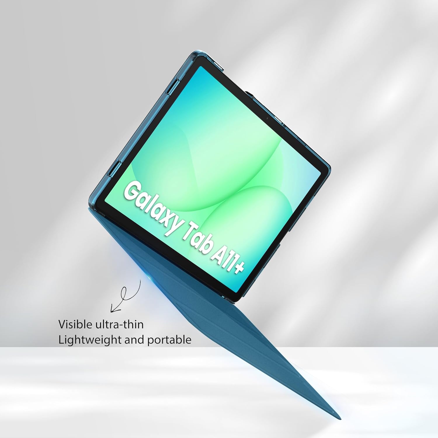 Cacoe Cover per Samsung Galaxy Tab A11+/A9+ 11" (2025/2023), Blu Pavone - immagine 5