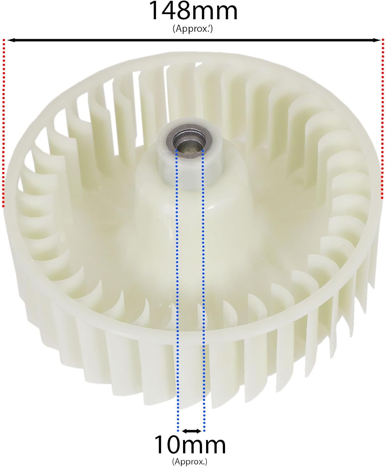 SPARES2GO Ventola per Samsung DV70 DV80 DV90 Asciugatrice - immagine 2