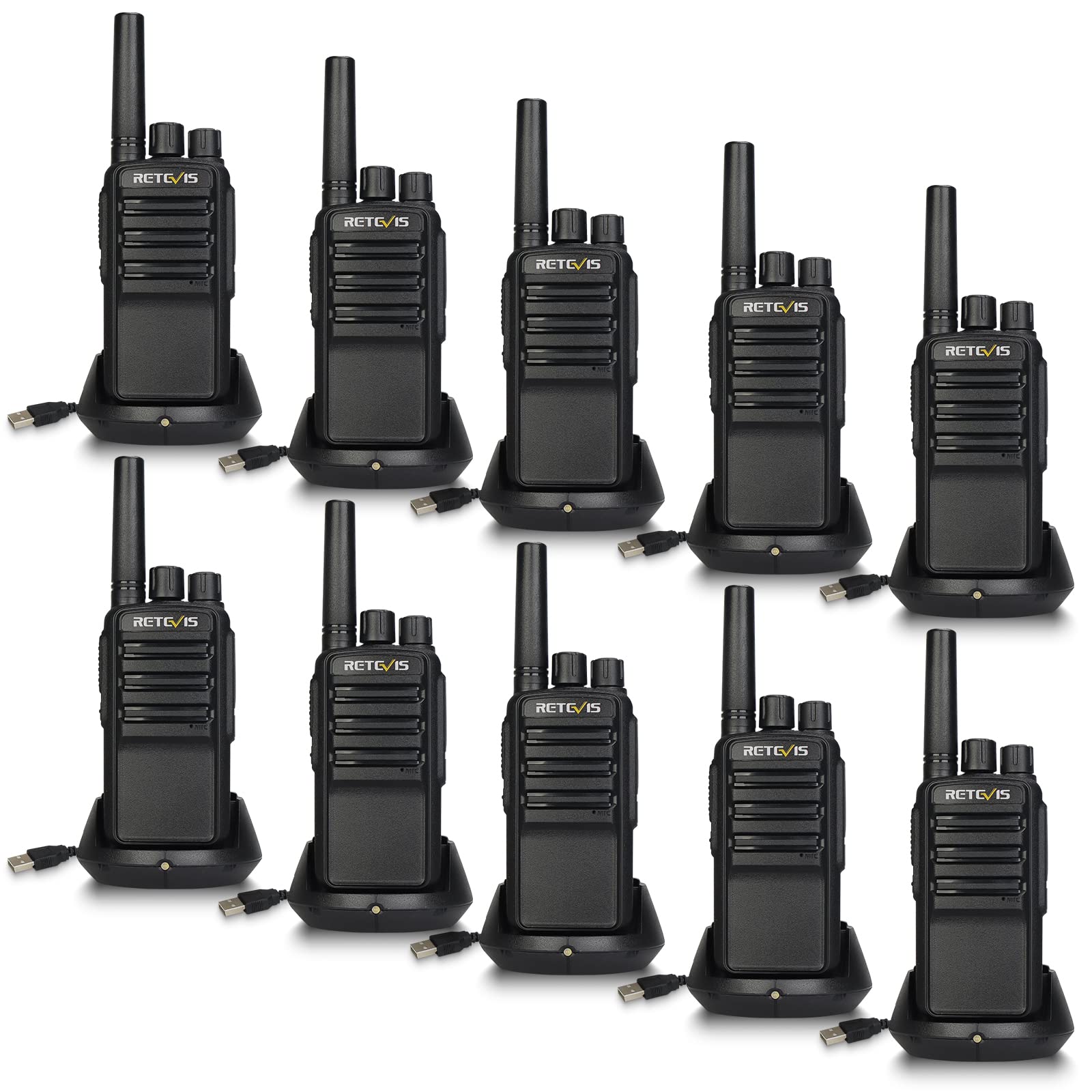 Retevis NR610 Walkie-Talkie Professionali PMR446 (10pz)
