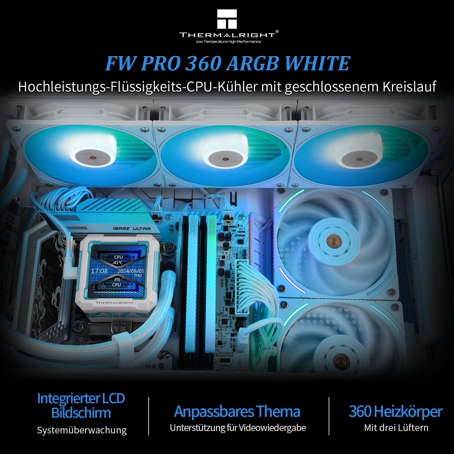 Thermalright FW PRO 360 ARGB - Raffreddatore Liquido CPU AIO - immagine 2