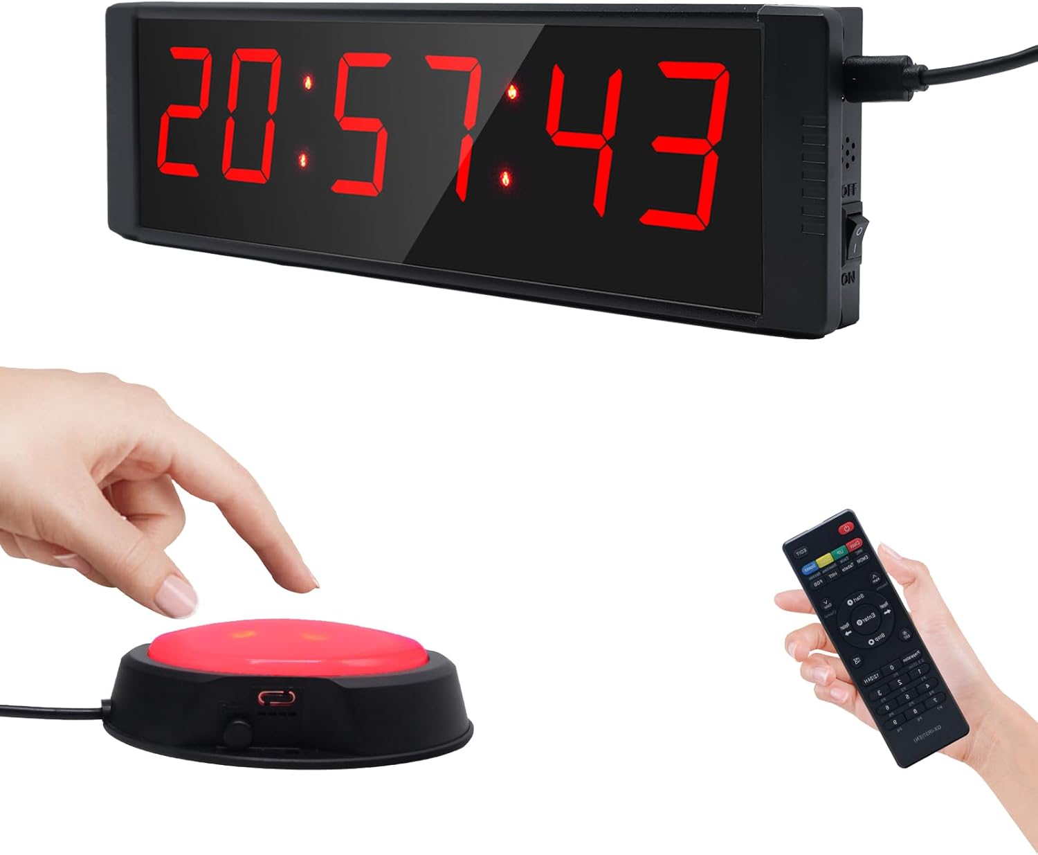 Ousmile Countdown Timer 12/24H con Telecomando