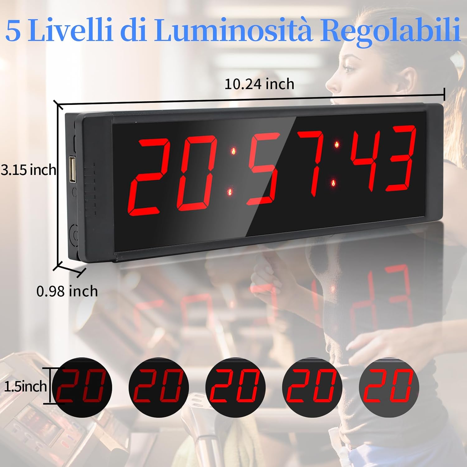 Ousmile Countdown Timer 12/24H con Telecomando - immagine 2
