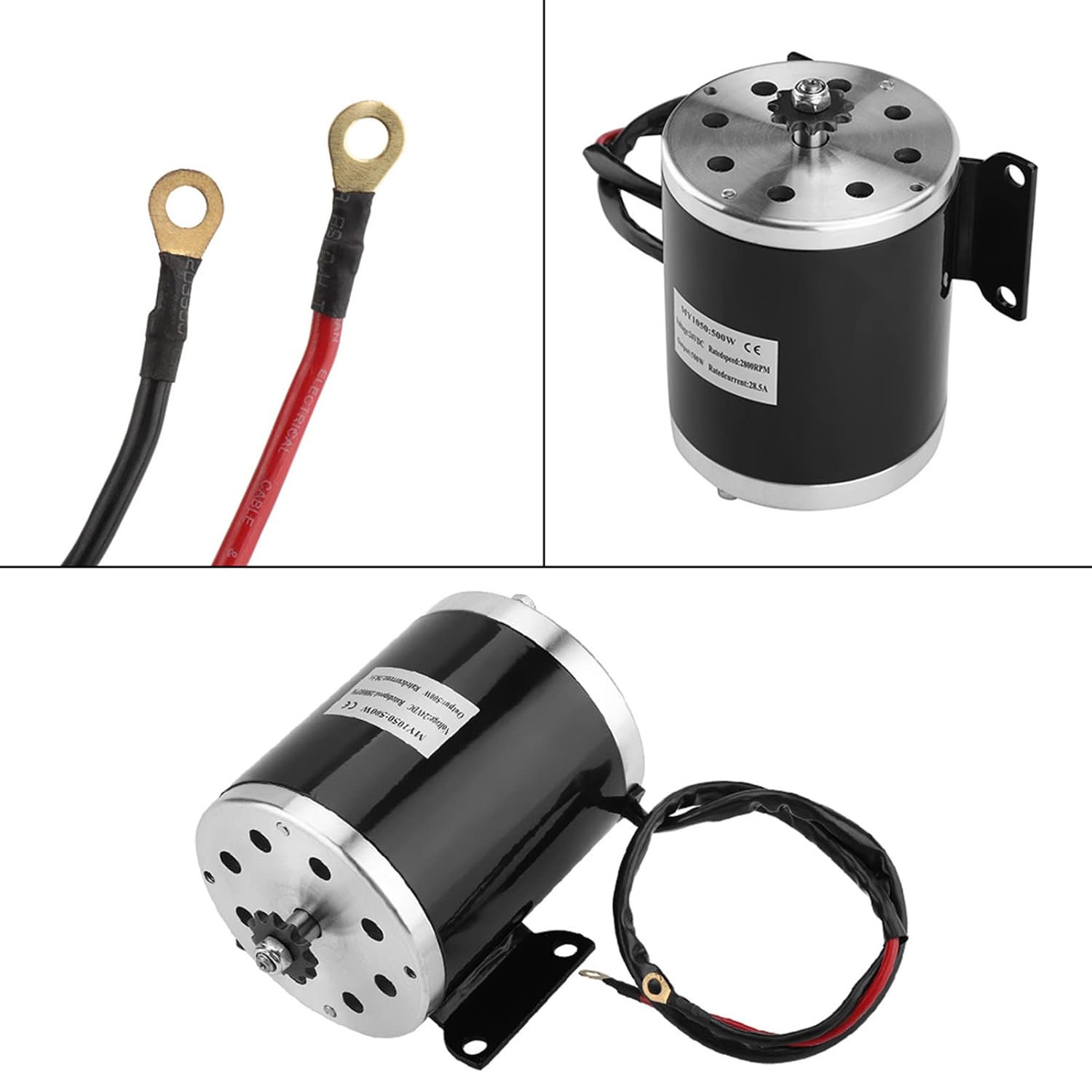 Motore Elettrico DC 24V 500W 2500 Giri/min - immagine 5