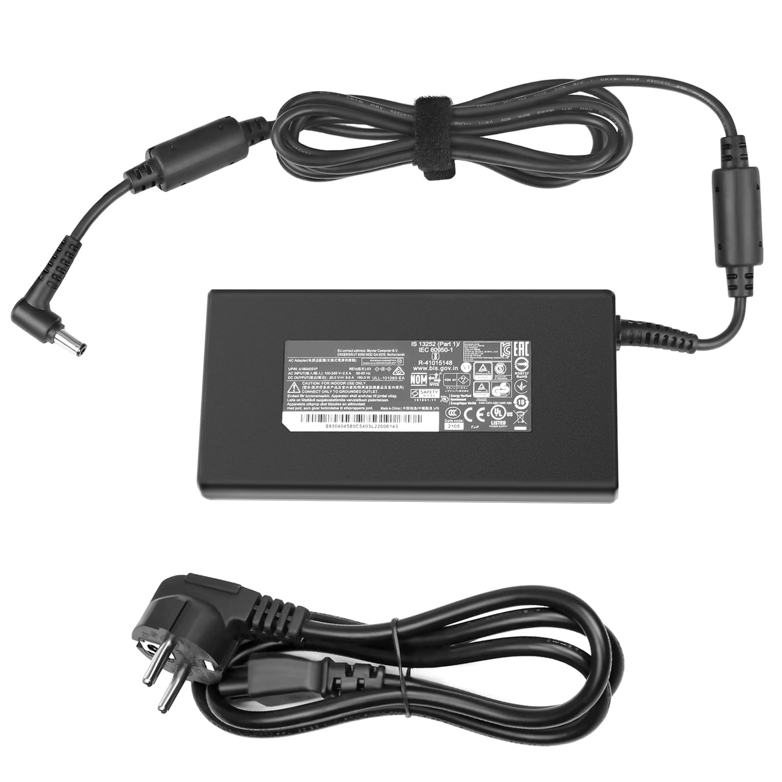 Caricatore 20V 180W per Medion Erazer e Clevo