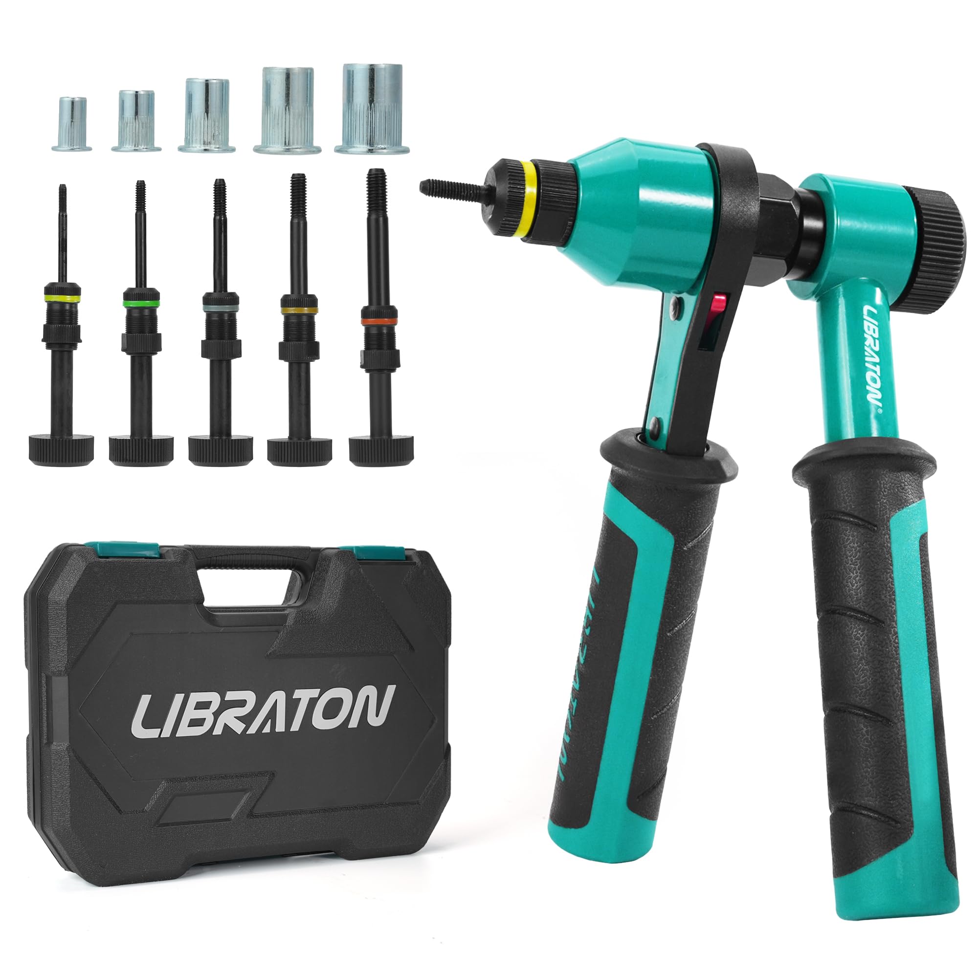 LIBRATON Rivettatrice per Inserti Filettati a Cricchetto