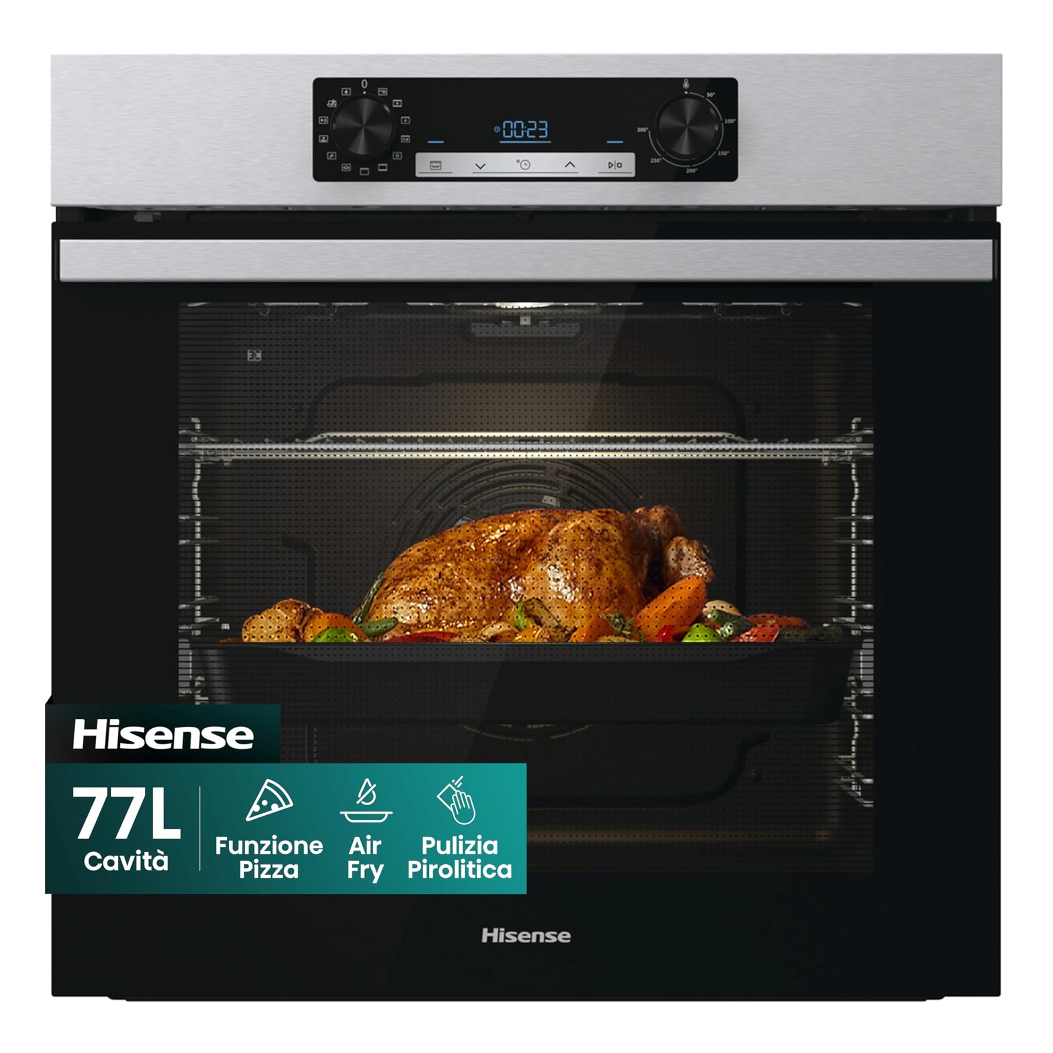 Hisense BI64211PX - Forno Multifunzione Termoventilato 77L