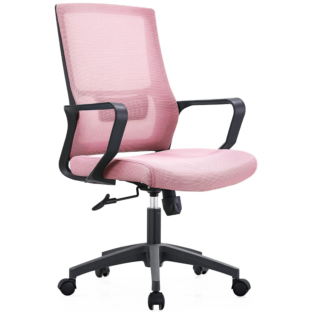Shally Dogan Sedia da Ufficio Ergonomica Girevole, Rosa
