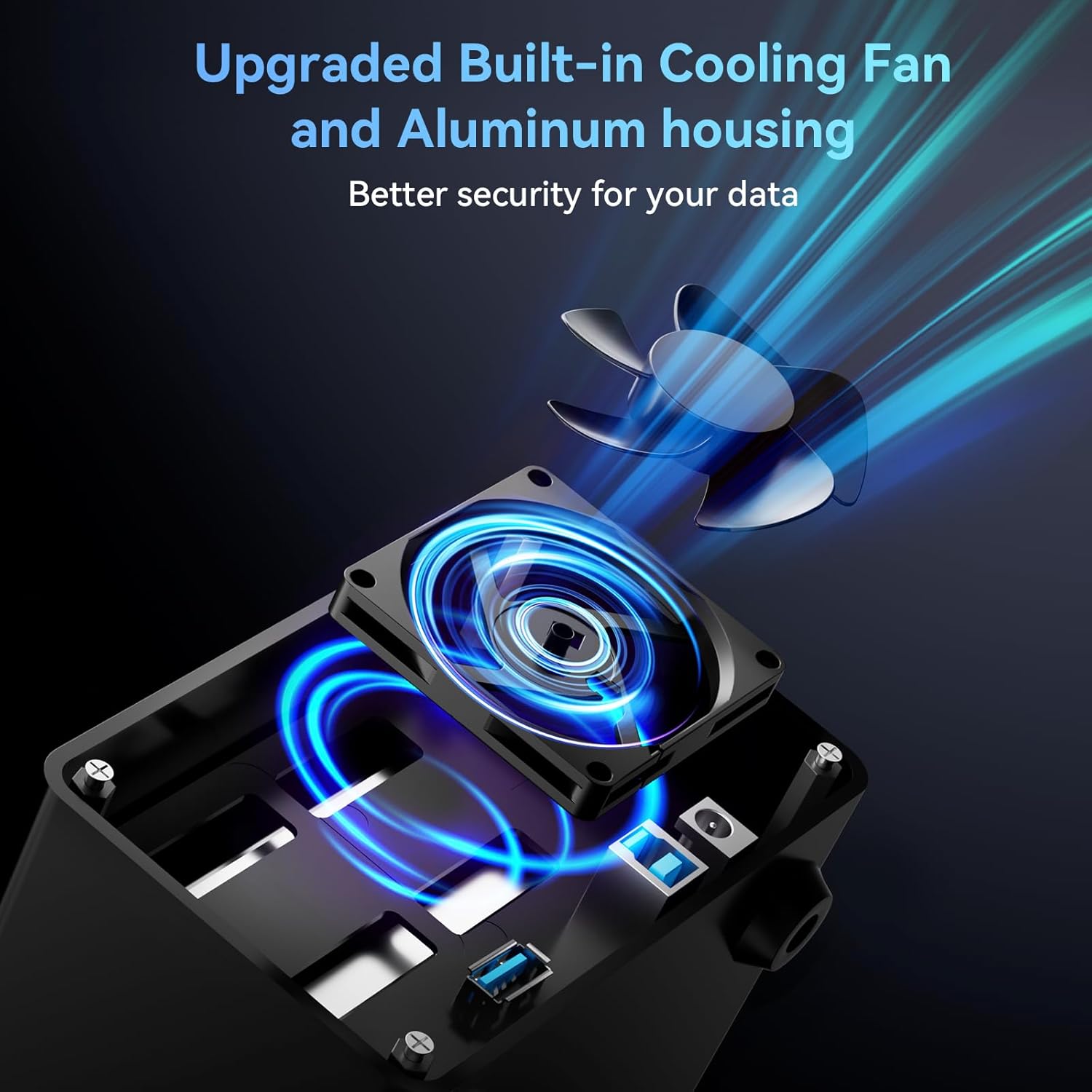 Cenmate Hard Drive Case 2 Baie USB A/C 3.0 - immagine 4