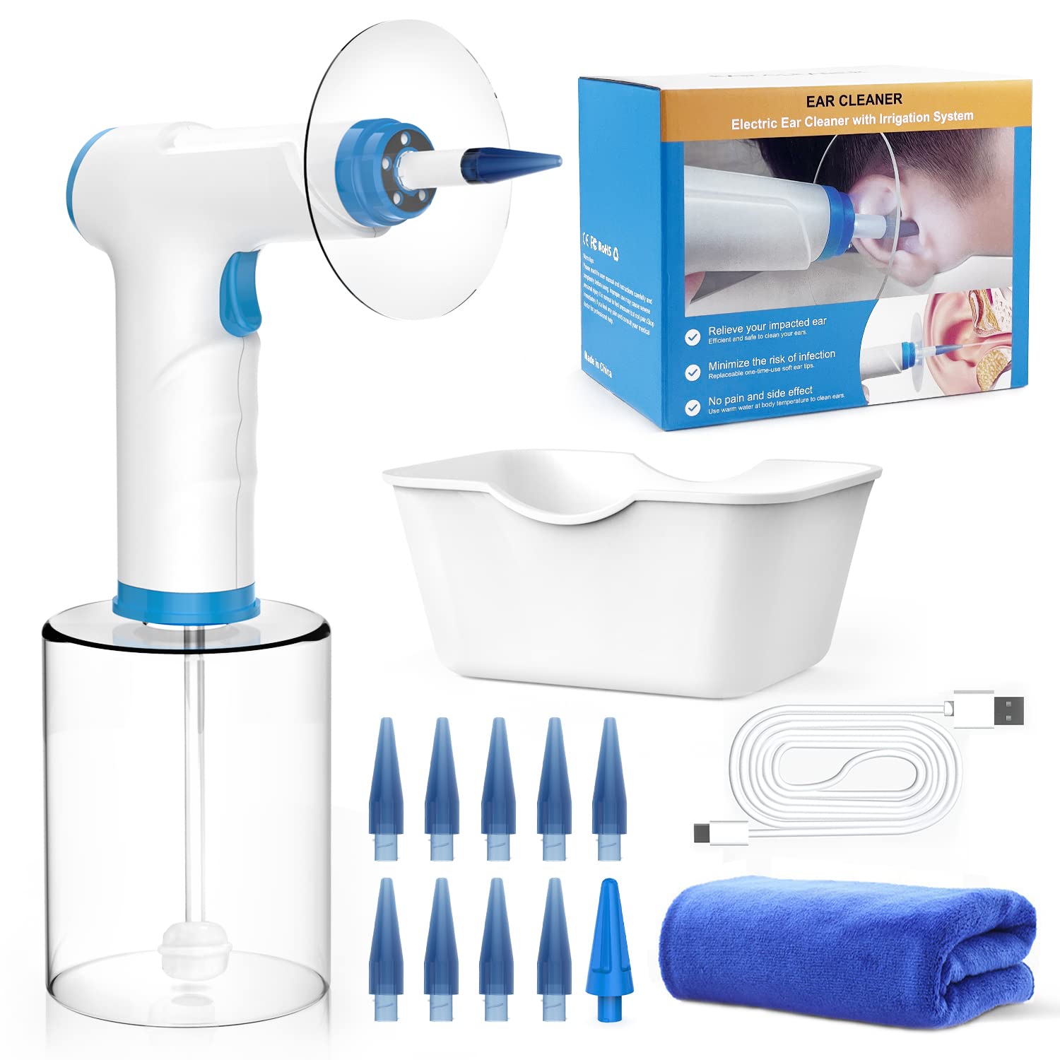 Pulitore Elettrico per Orecchie Ricaricabile