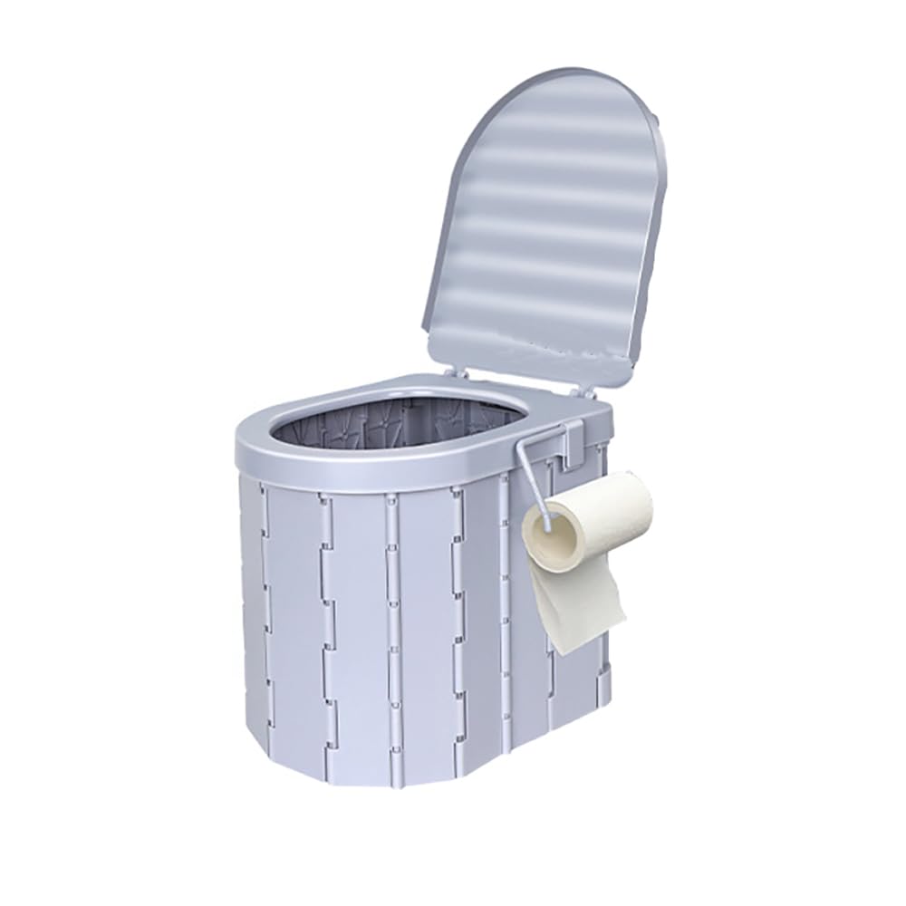 NEWFUN WC Portatile Pieghevole con Portarotolo