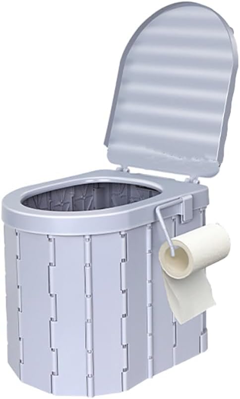 NEWFUN WC Portatile Pieghevole con Portarotolo - immagine 1