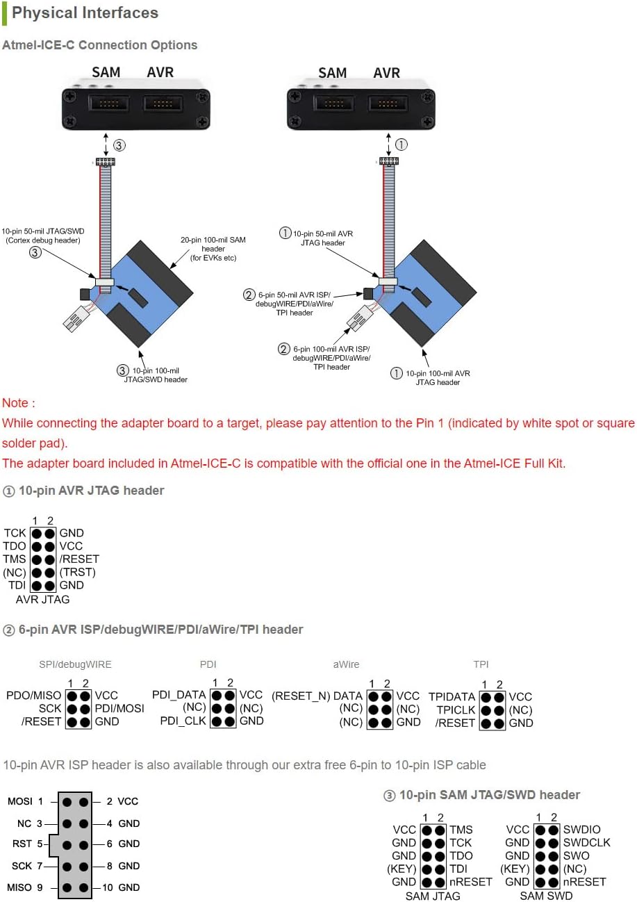 Waveshare Atmel-Ice-C Kit - Strumento Sviluppo SAM AVR - immagine 4