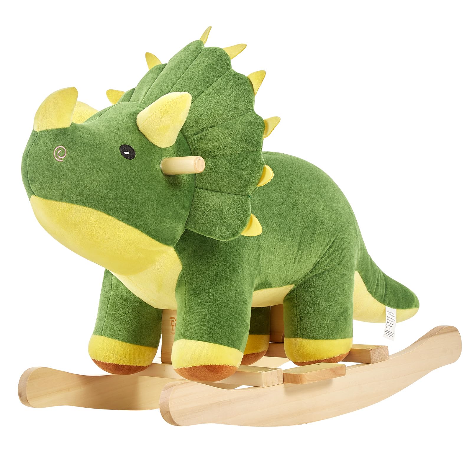 Funlio Dinosaur Baby Rocking Horse Triceratopo Verde