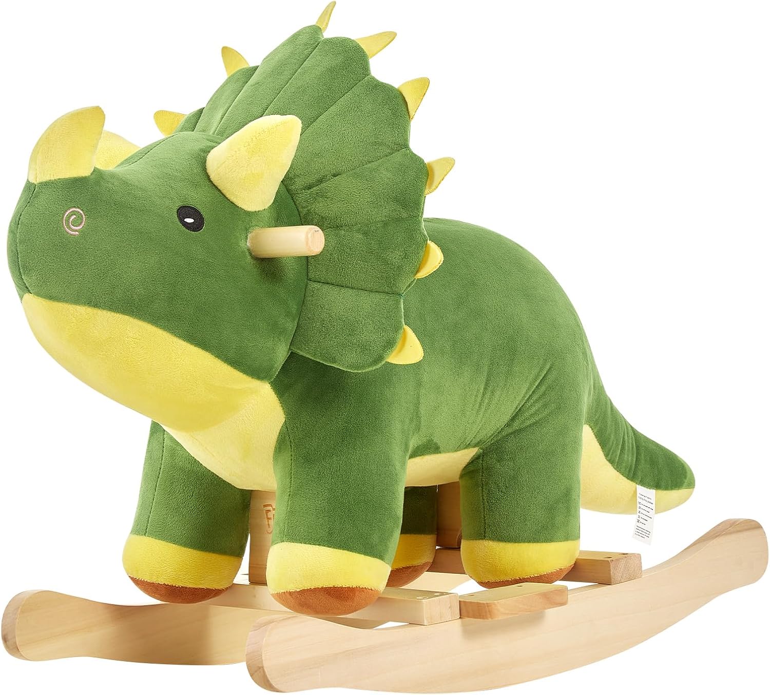 Funlio Dinosaur Baby Rocking Horse Triceratopo Verde - immagine 1