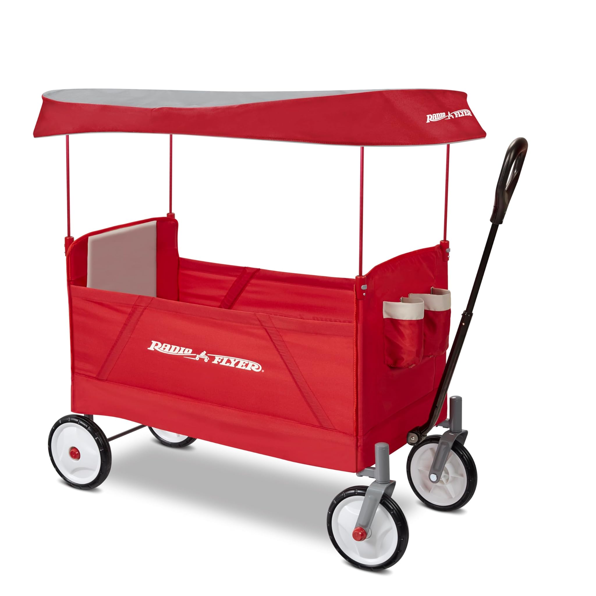 Radio Flyer EZ Wagon with Canopy, Folding Trolley