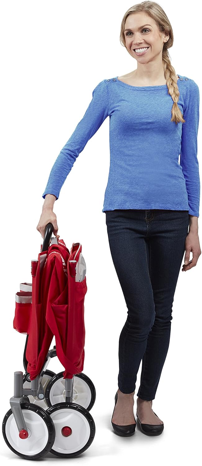 Radio Flyer EZ Wagon with Canopy, Folding Trolley - immagine 4