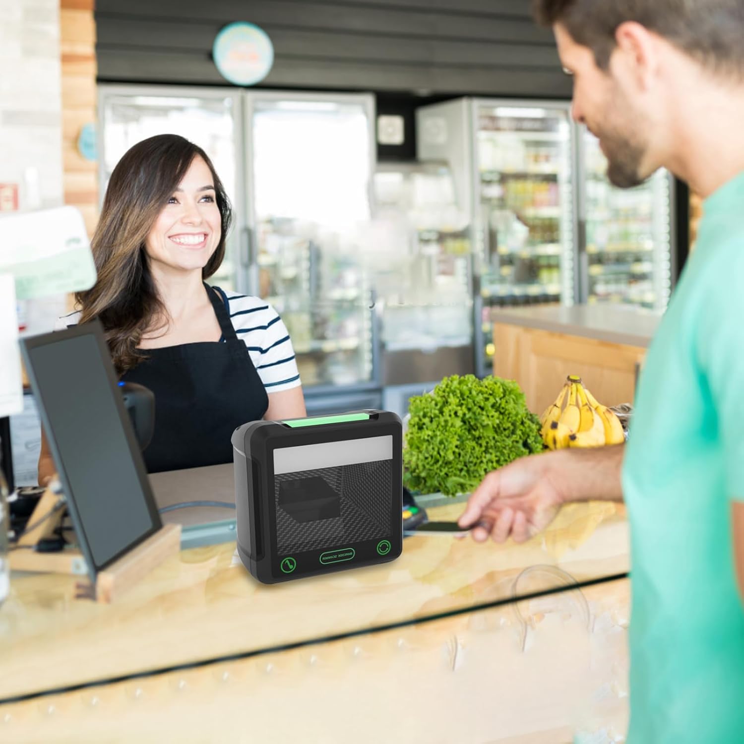 docooler Scanner Codici a Barre X21 2D 1D Desktop - immagine 2