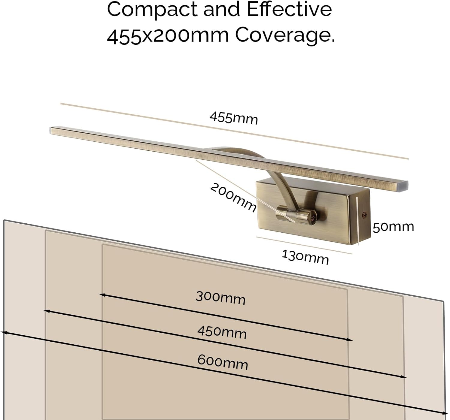 Alpinaluz Applique Parete LED per Quadri e Specchi 8W - immagine 4