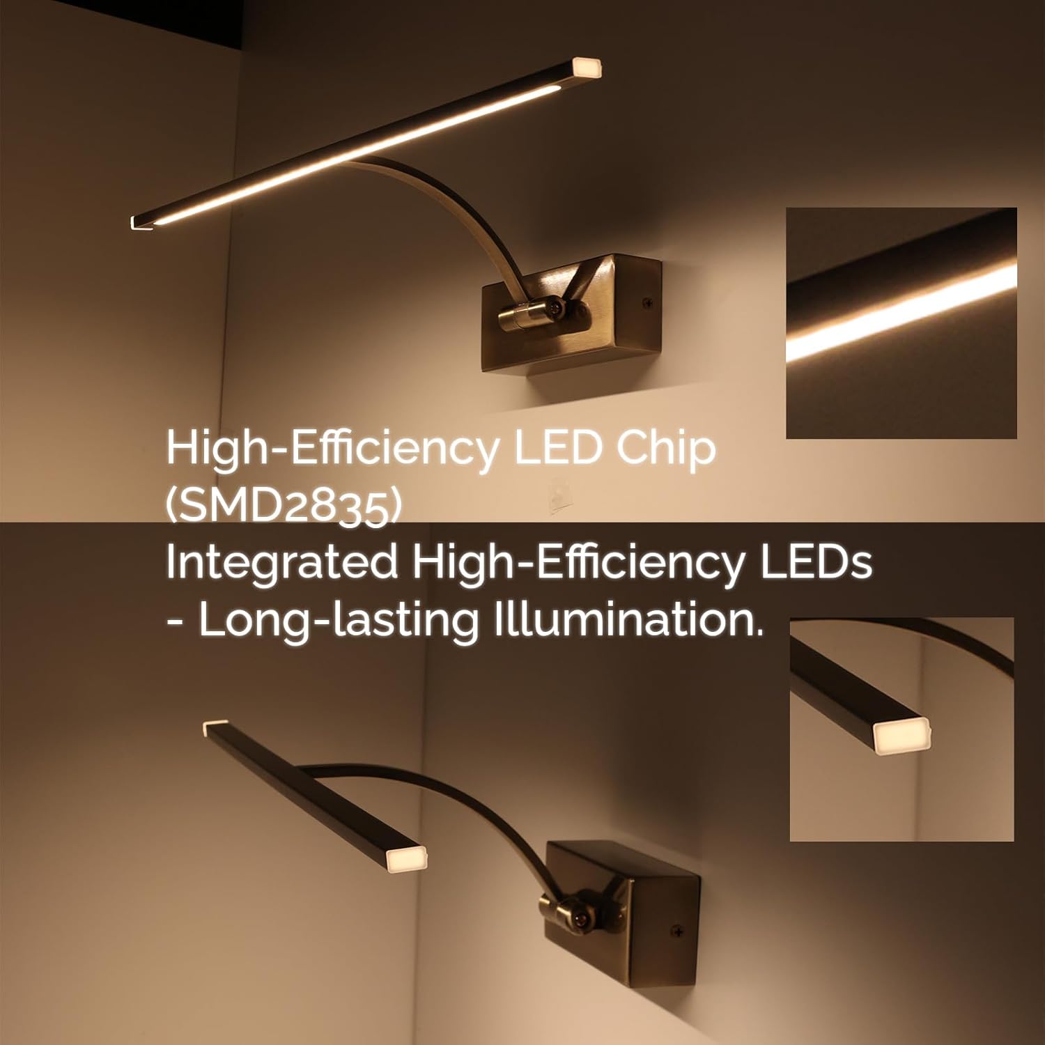 Alpinaluz Applique Parete LED per Quadri e Specchi 8W - immagine 5