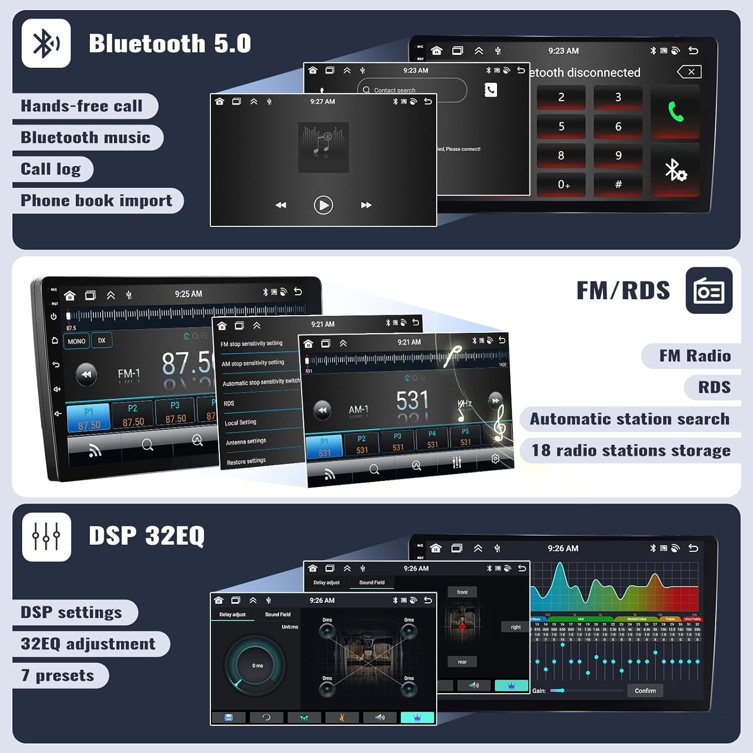 Sixwin Autoradio Android 13 per BMW X3 E83 (2004-2012) - immagine 8