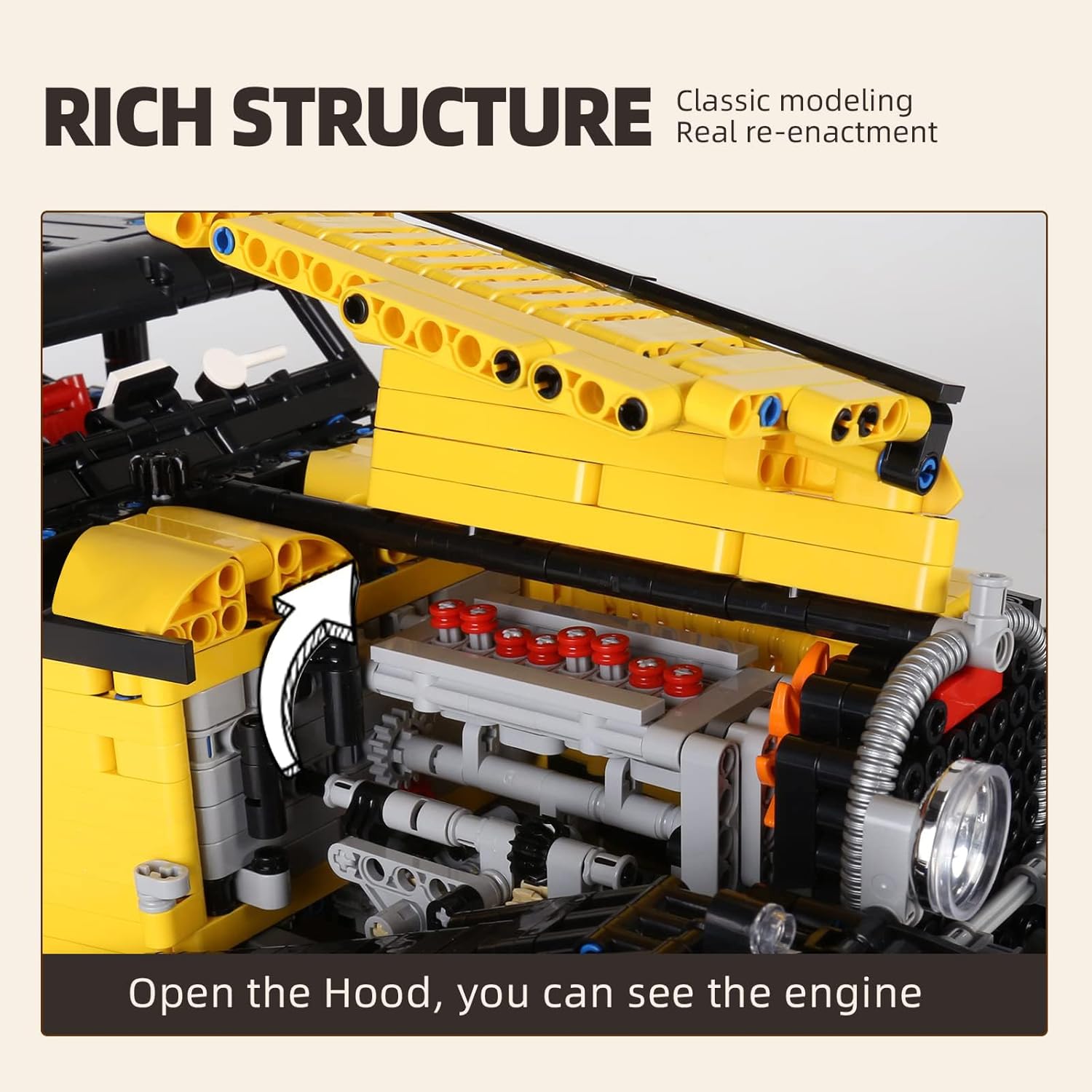 Mould King 13080 Technik Vintage Car - 3564 Pezzi - immagine 2