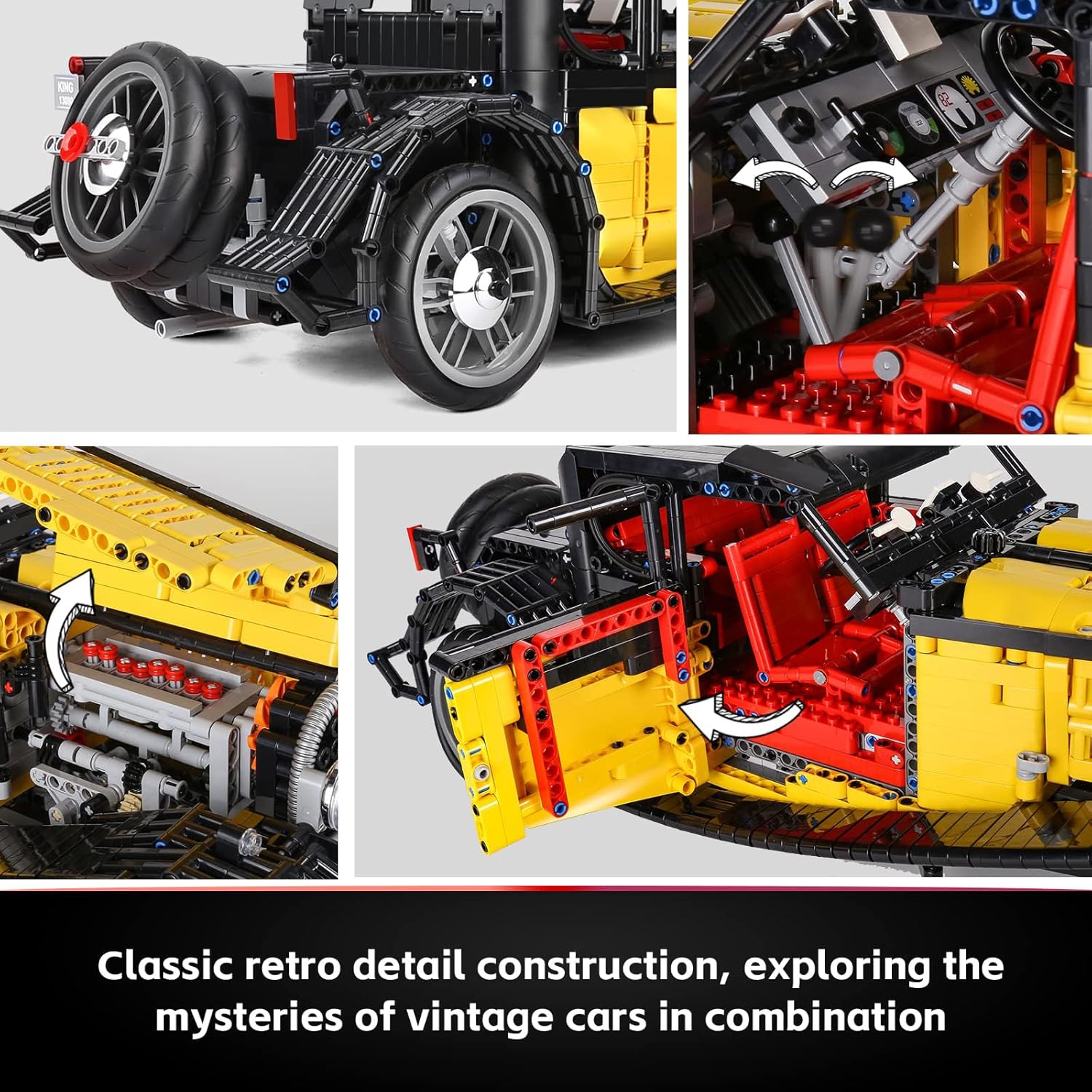 Mould King 13080 Technik Vintage Car - 3564 Pezzi - immagine 4
