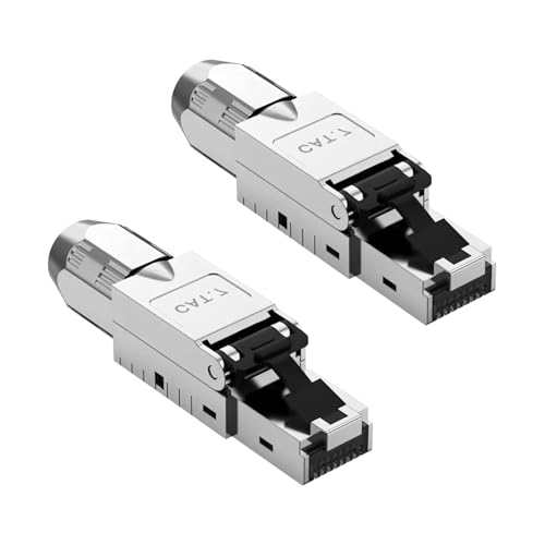 Ruizhi Connettori di Rete CAT 7 RJ45 (2 Pezzi)