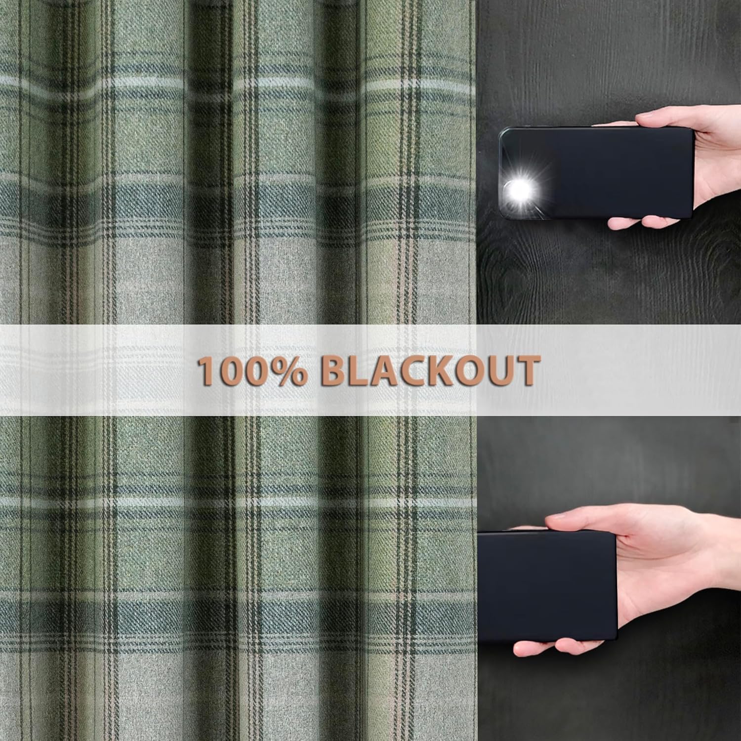 Always4u Tende 100% Oscuranti Termoisolanti, Set da 2 - immagine 3