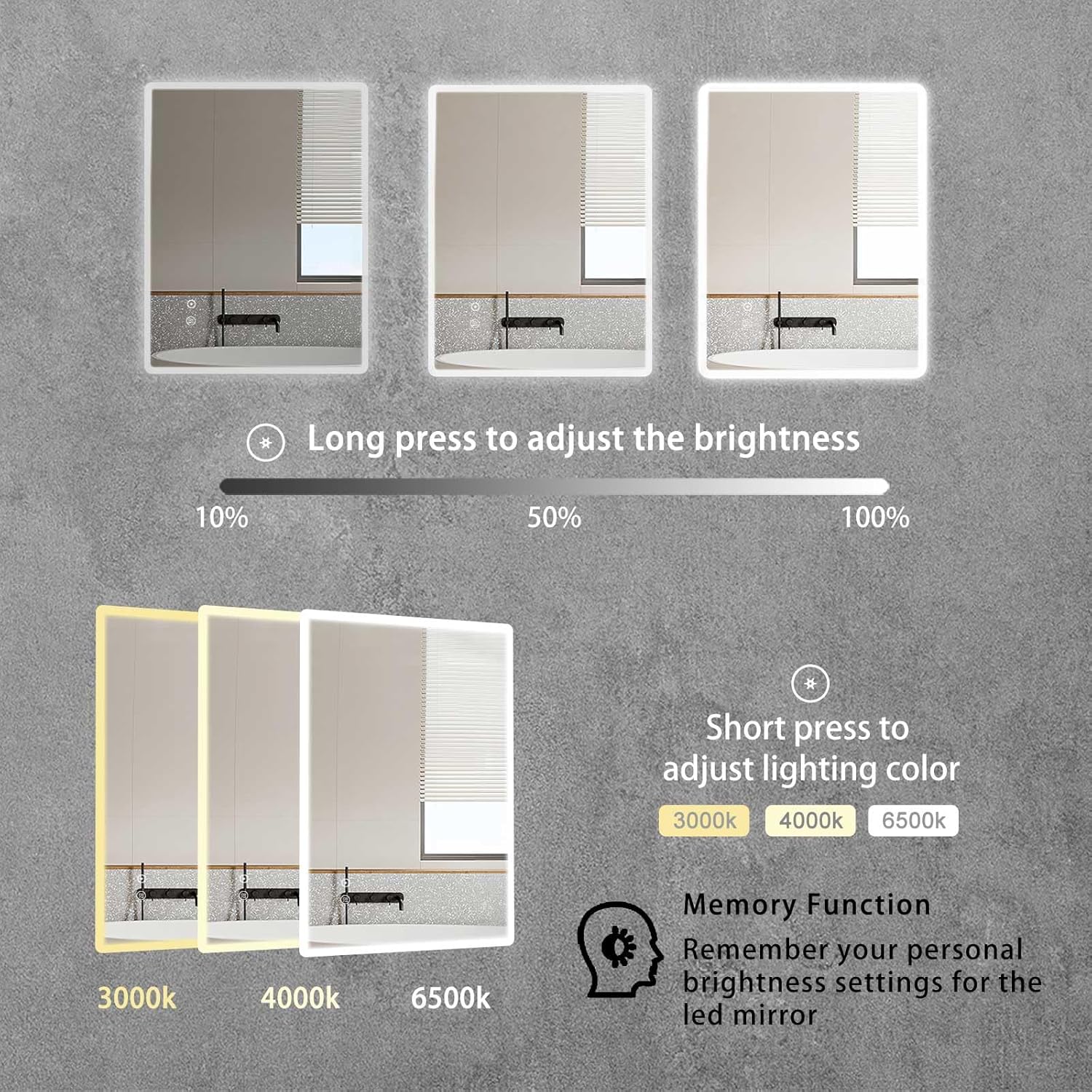 Sanitemodar Specchio da Bagno LED 60x80cm - immagine 2